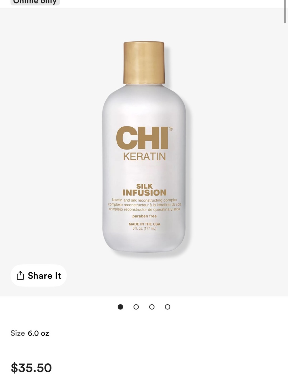Chi Keratin Silk Infusion Hair Treatment Reconstructing Complex - Picture 4 of 8